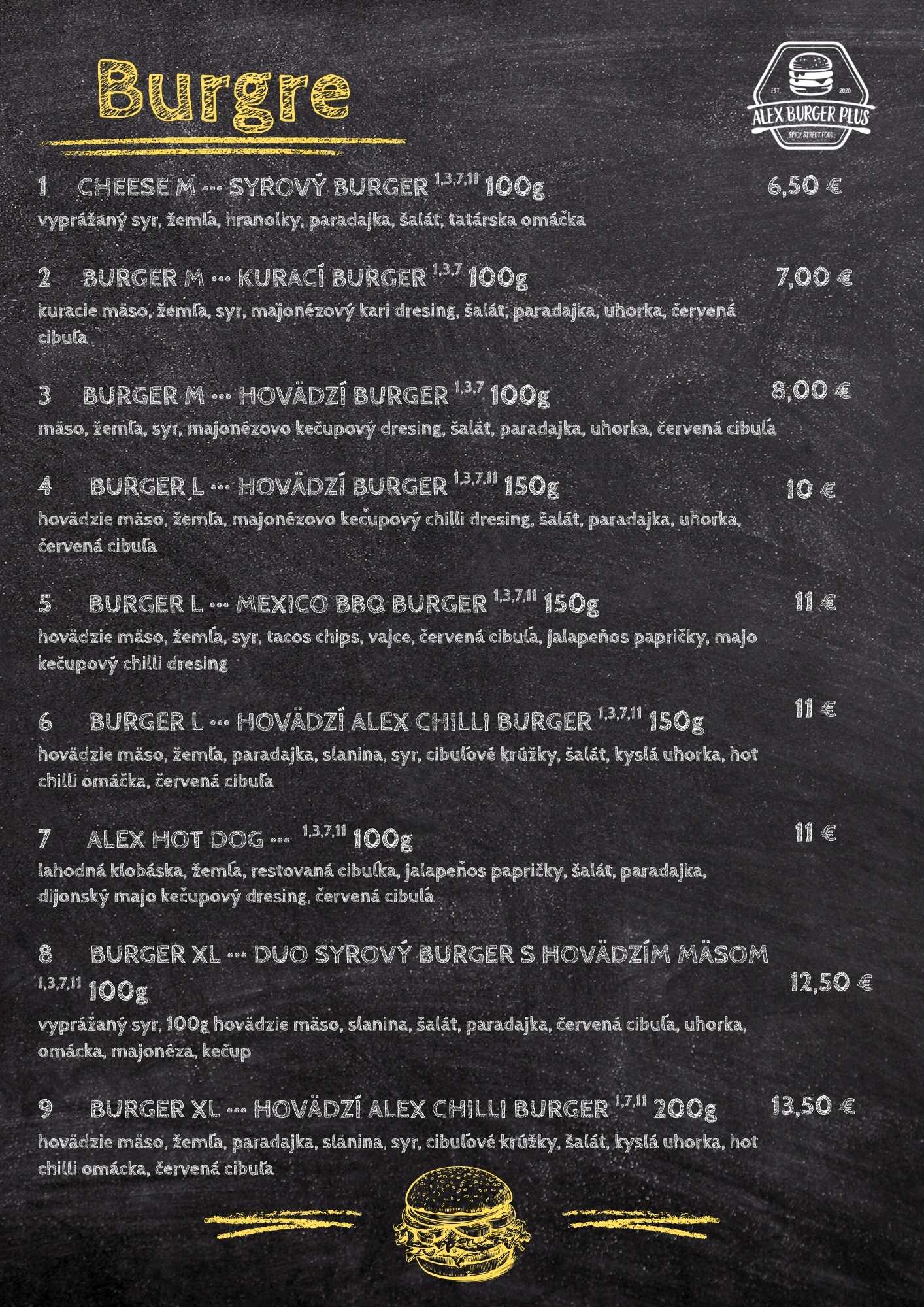 Burger Menu